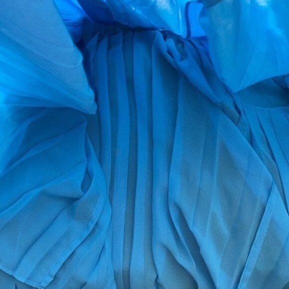 Anthropologie Aryn K Women Drop Waist Pleated Tank Halter Dress Size M - Picture 12 of 13